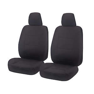 Canvas Seat Covers for Mitsubishi Triton Mq-Mr Series Dual Cab (2015-2020) Charcoal
