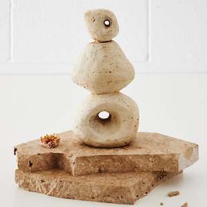 Sculptures Bookends: Abstract Ornamental Sculpture Natural 25cm