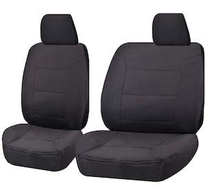 Canvas Seat Covers for Toyota Landcruiser 60-70-80 Series (1981-2010) Bench Seat Charcoal