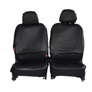 Nissan Patrol: Leather Look Car Seat Covers For Nissan Patrol Gu Y61 2004-2013 | Black