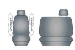 Premium Seat Covers for Hyundai iLoad (2008-2020) Bench Seat Grey