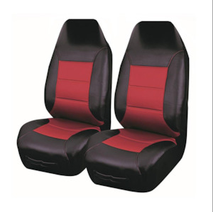 Universal El Toro Series Ii Front Seat Covers Size 60/25 | Black/Red