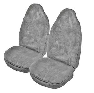 Universal Sheepskin: Sheepskin Seat Covers Grey 16-18mm