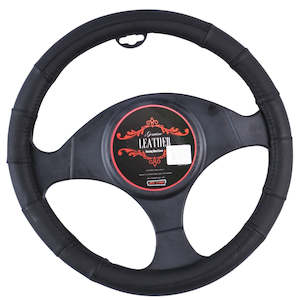 Steering Wheel Covers: Memphis Steering Wheel Cover - Black [Leather]