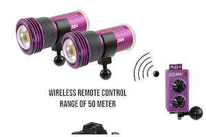 Bundles: Keldan Two Video 4XR 11000lm CRI86 Lights w Remote Control & Ball Adapter