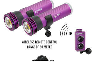 Bundles: Keldan Two Video 8XR 20000lm CRI86 Lights w Remote Control & Ball Adapter