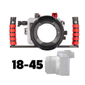 Newest Housings: Canon EOS R100 with 18-45mm & 10-18mm Lenses - Ikelite 200DLM/D Housing [Fiber Optic Update] - 69753