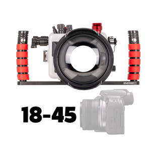 Newest Housings: Canon EOS R10 with 18-45mm & 10-18mm Lenses - Ikelite 200DLM/D Housing [Fiber Optic Update] - 69744-FBR