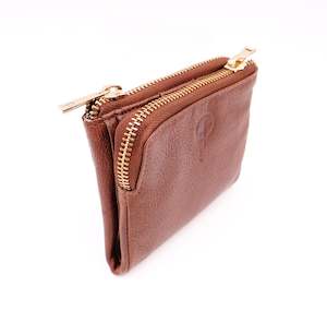 Soft Fold Double Zip  Medium Wallet