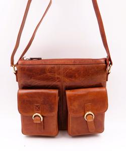 ST49 Slim Satchel with Front Pockets