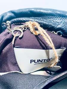 Frontpage: Punto Navy Leather Biker