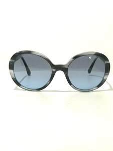 Frontpage: Chanel Blue Round Sunglasses