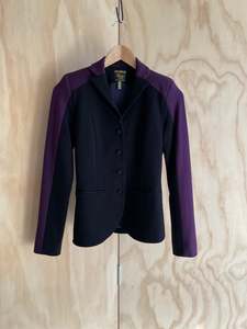 WORLD - Aubergine Trim Blazer - Size 8