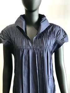 Summer Collection 1: Issey Miyake Navy Pleated Dress