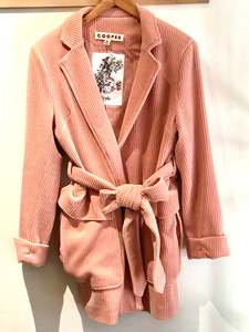 Trelise Cooper: Cooper Blush Corduroy Robe Coat