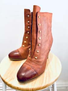 Vanessa Bruno Brown Ankle Boots