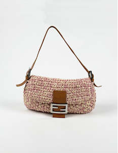 Fendi: Baguette Raffia Straw
