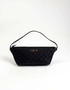 Black GG Canvas Pouch