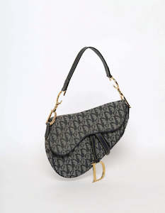 Dior: Trotter Canvas Saddle Shoulder