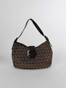 New Arrivals: Fendi Zucchino Canvas Mamma Baguette