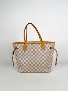 Damier Azur Neverfull MM Tote Bag