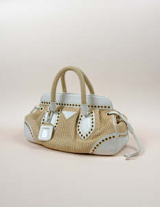 Prada Straw Vitello Daino