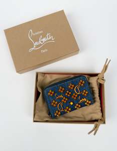 Christian Louboutin Panettone Denim Coin Case
