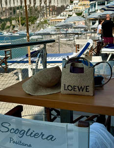 New Arrivals: Mini Loewe Raffia Tote