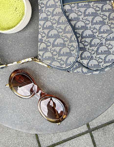 Gucci GG 2400 Oval Yellow Sunglasses
