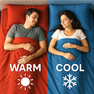 Dual Zone Cool/Warm Sheets SUPER KING SET incl. 2x PILLOWCASES