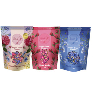 Gift Hampers Bundles: Edible Flower TRIO - Bundle & Save 🌸🌹🌺
