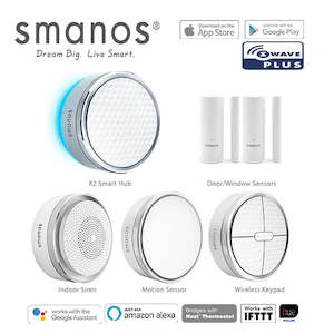 Wireless Security Alarms: Smanos K2 (Z-Wave) Wireless SmartHome DIY Security Alarm
