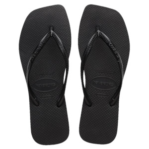 Havaianas: Slim Square Toe - Black