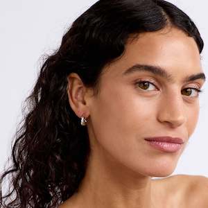 La Dailie: Everyday Croissant Hoop - Silver