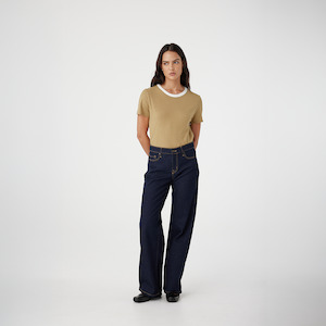 Outland Denim: Mia Mid Wide Jean - Nights