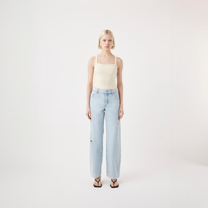 Outland Denim: Avril Low Slouchy Wide Jean