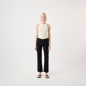 Elise Mid Straight Jean - Black