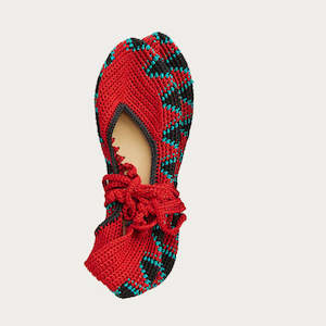 Footwear: After Rain Tie Up Harmony Red Ballet Flat