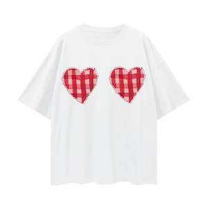 Maku The Label: Gingham Hearts Tee