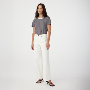 Outland Denim: Avril Mid Slouchy Wide Jean