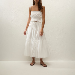 Skirts: Venta Midi Skirt