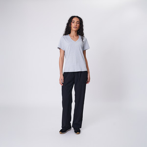 Half Time V-Neck Tee - Grey Marle