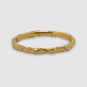 Asta Bracelet - Gold / White