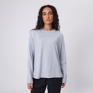 Marlow: Half Time Longsleeve - Grey Marle