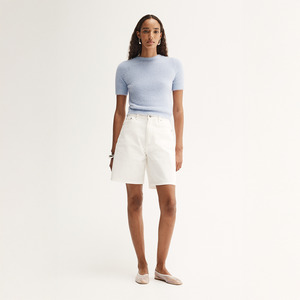 Mochi Knit Tee  - Pale Blue