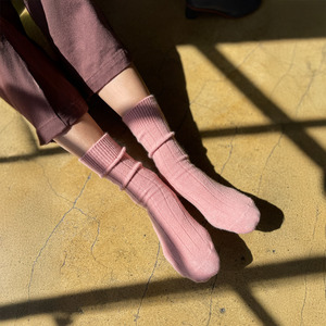 Accessories: Cashmere Socks - Rose Petal