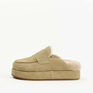 Burkley Slide - Dune Suede