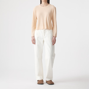 Rachel Mid Boyfriend Jean - Bone