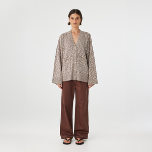 Emmet Cardigan - Chocolate / Cream