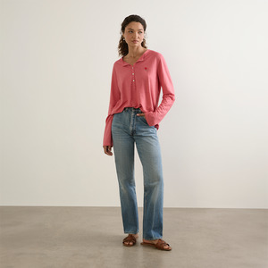 Kirby Henley Tee - Desert Rose